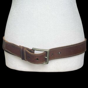 Frye Dark Brown Leather Belt